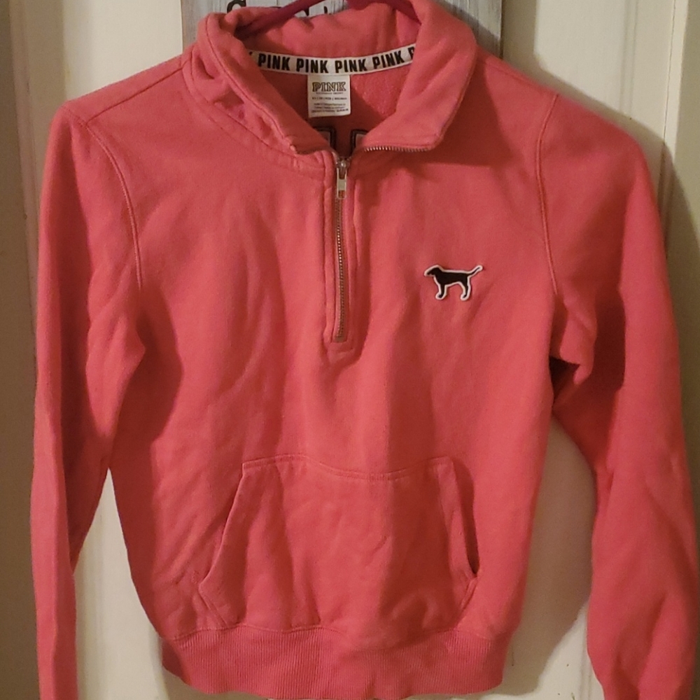 Woman's pink sweater